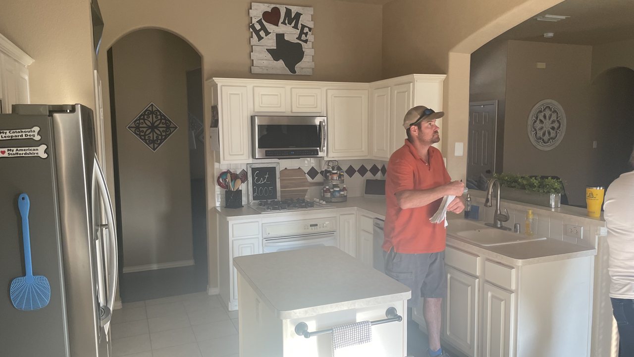 Bright, modern white kitchen after TRC remodel